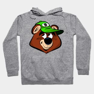 Bashful Bear (Green cap) Hoodie